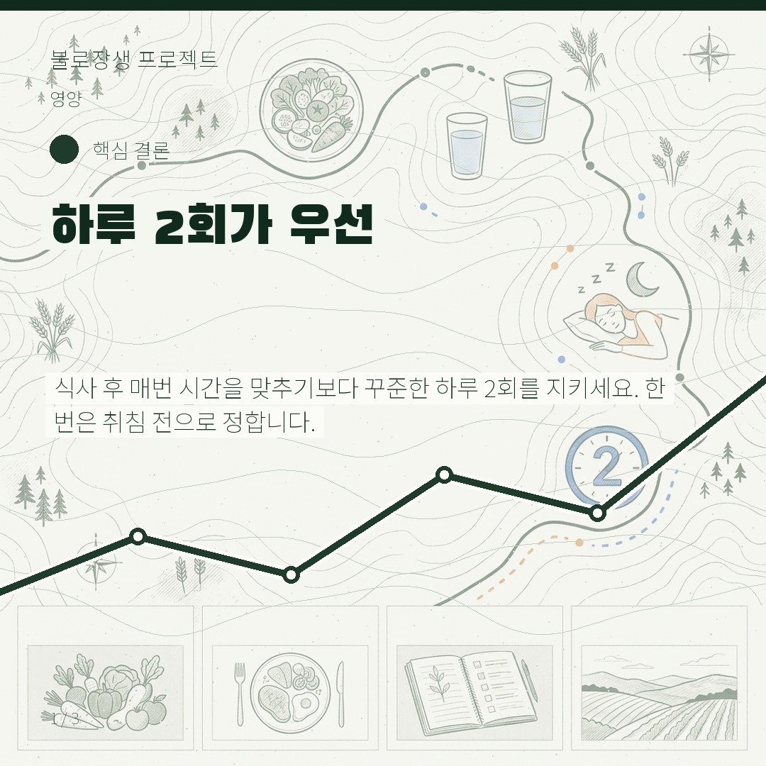 하루 2회가 우선
