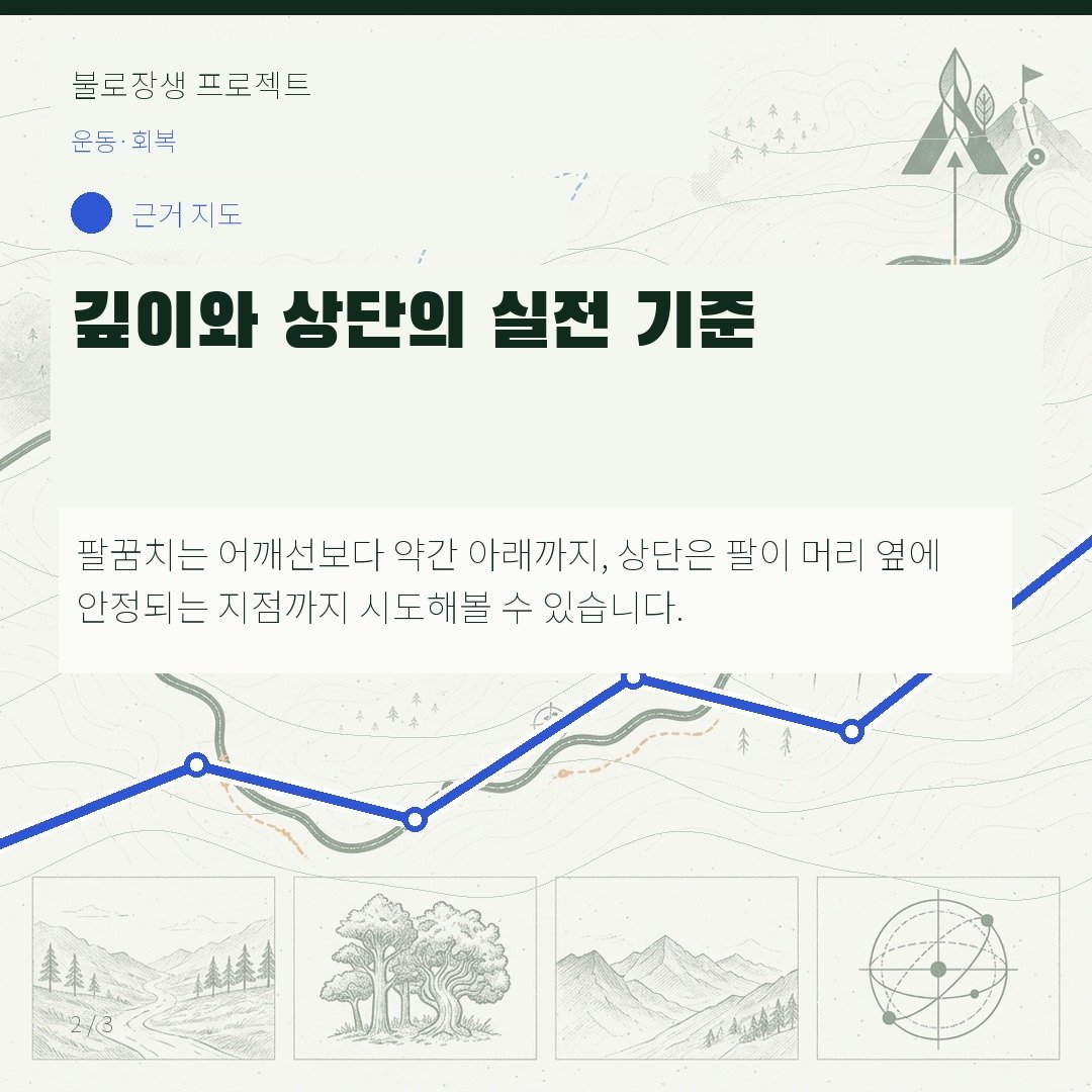 깊이와 상단의 실전 기준