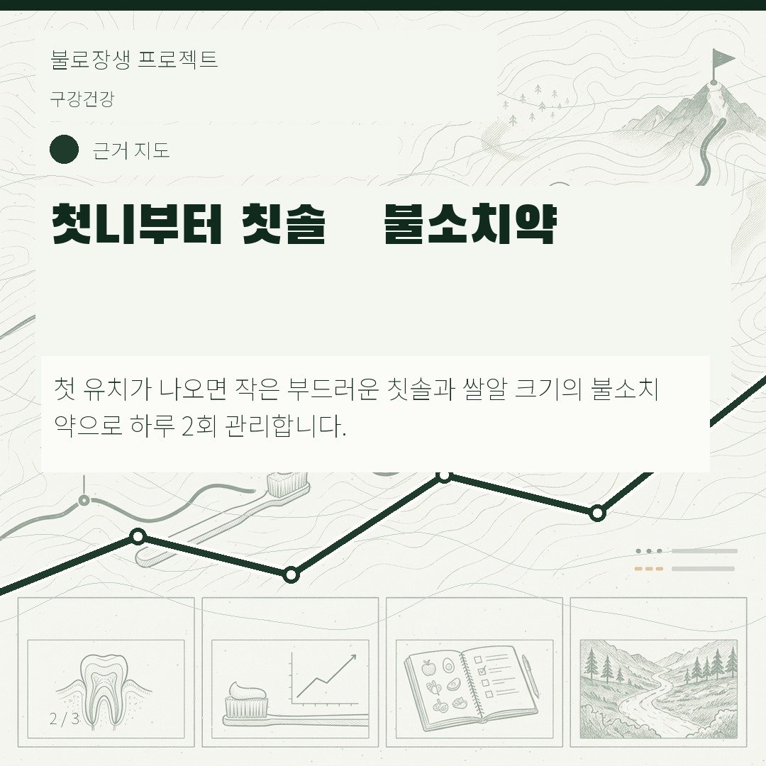 첫니부터 칫솔·불소치약