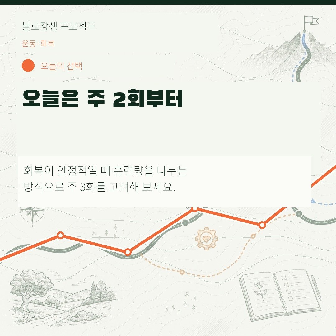 오늘은 주 2회부터