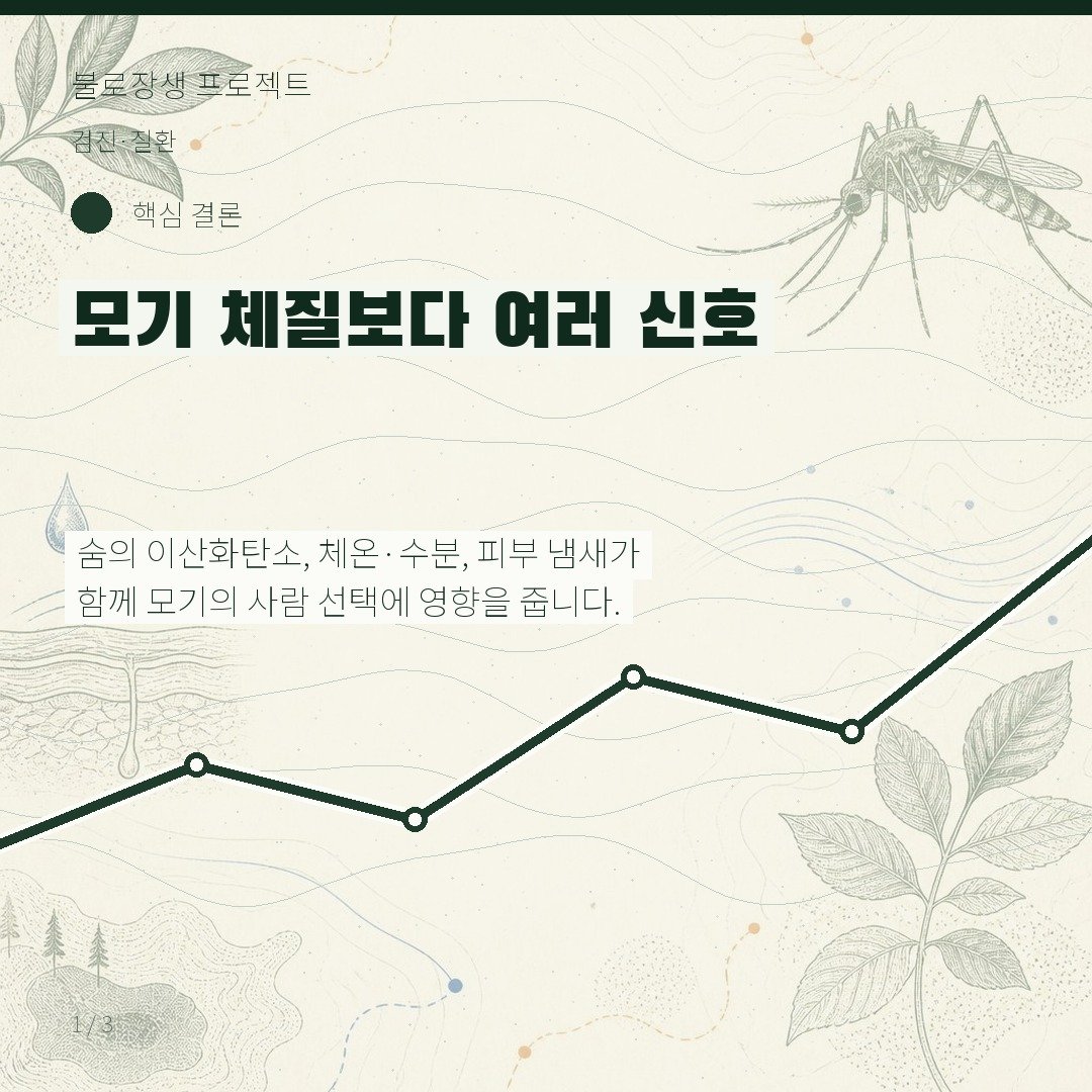 모기 체질보다 여러 신호