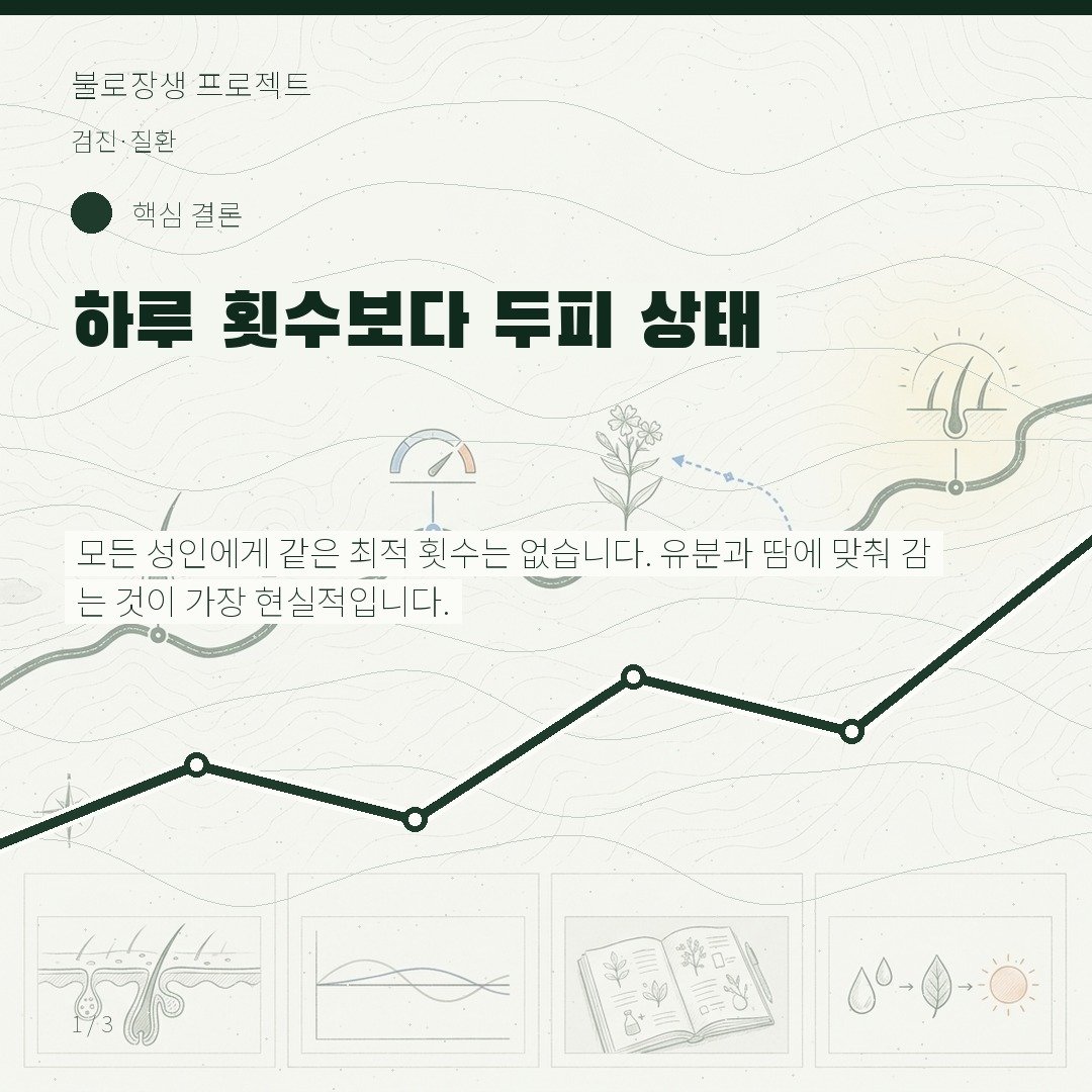 하루 횟수보다 두피 상태