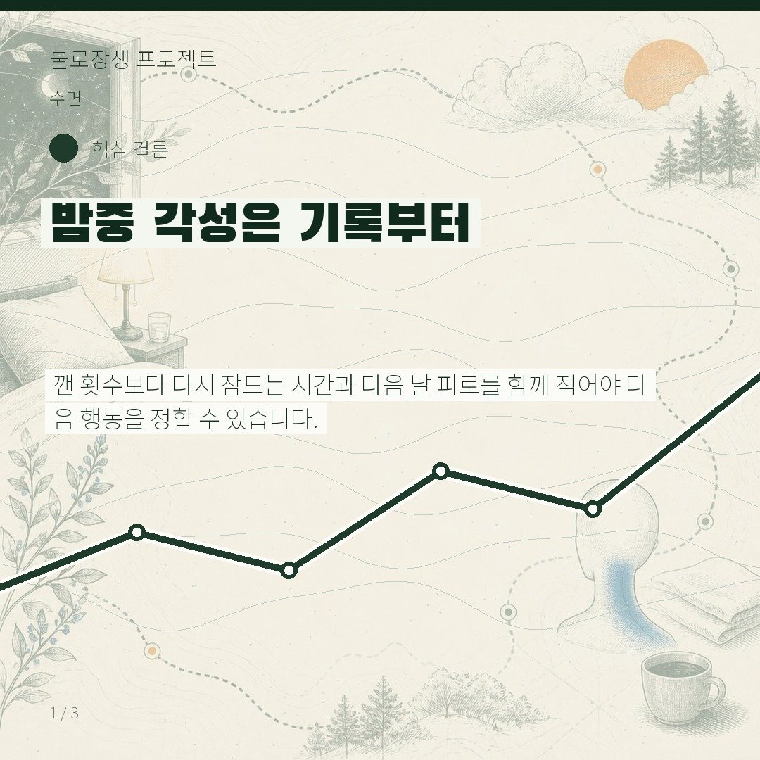 밤중 각성은 기록부터