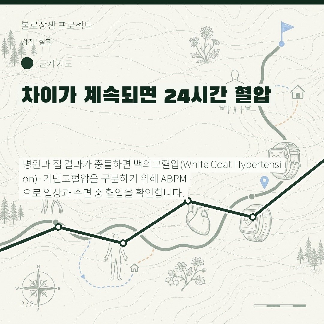 차이가 계속되면 24시간 혈압