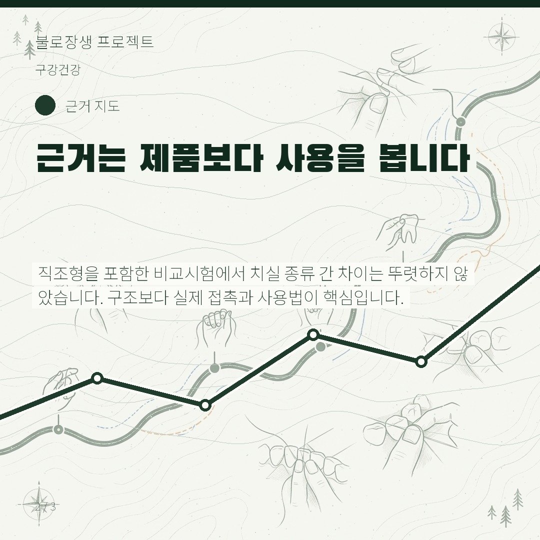 근거는 제품보다 사용을 봅니다