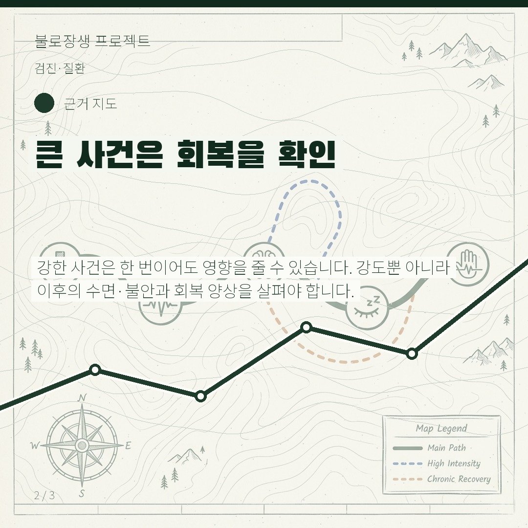 큰 사건은 회복을 확인