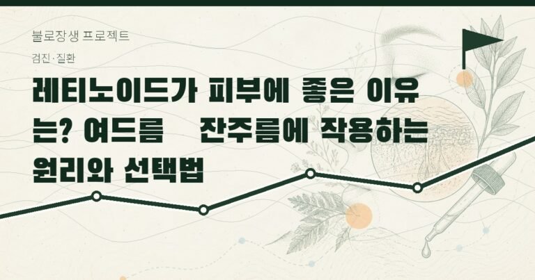 레티노이드가 피부에 좋은 이유는? 여드름·잔주름에 작용하는 원리와 선택법