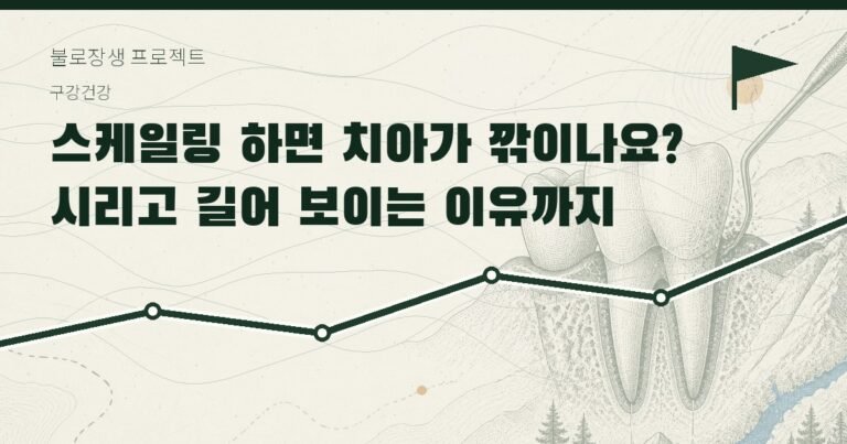스케일링 하면 치아가 깎이나요? 시리고 길어 보이는 이유까지