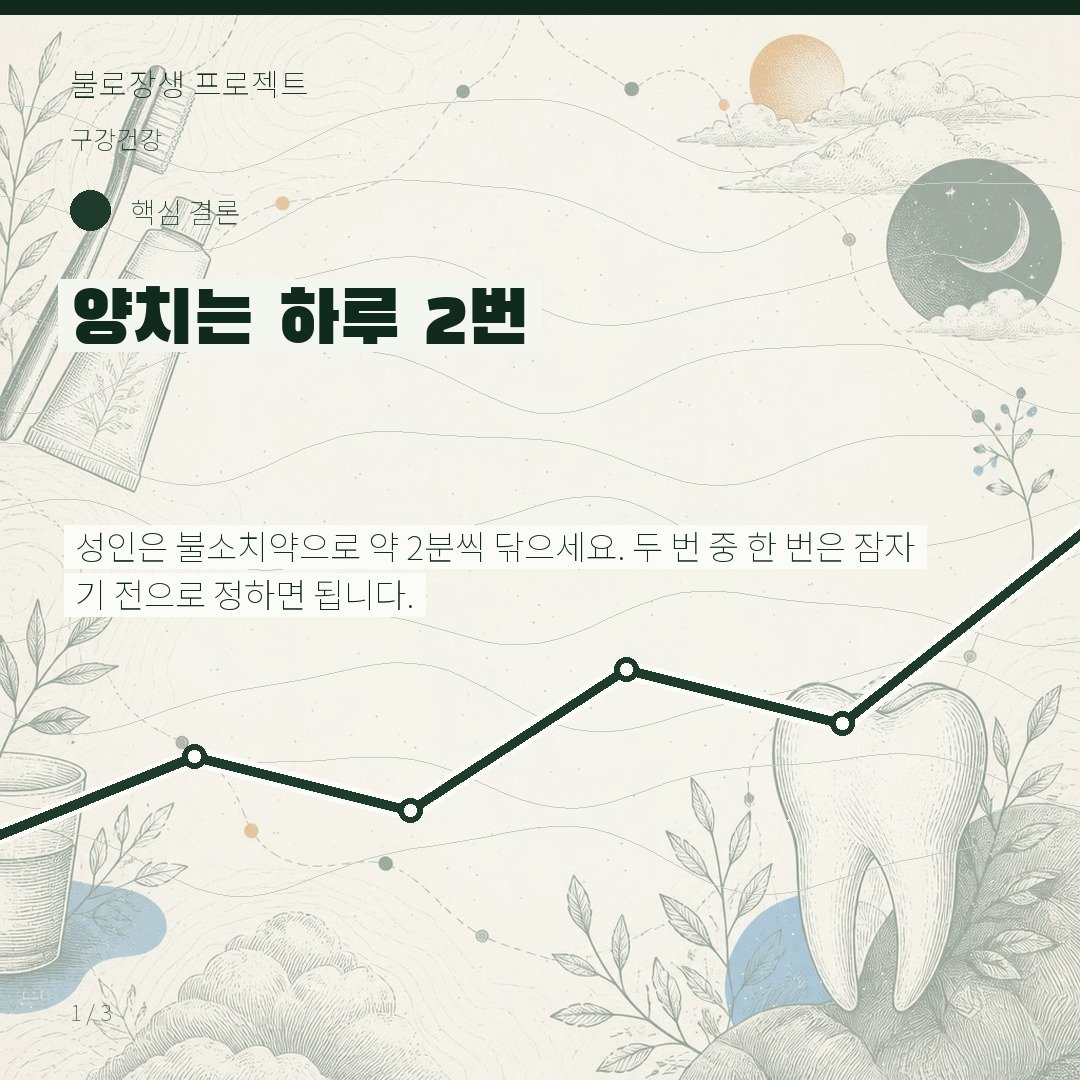 양치는 하루 2번