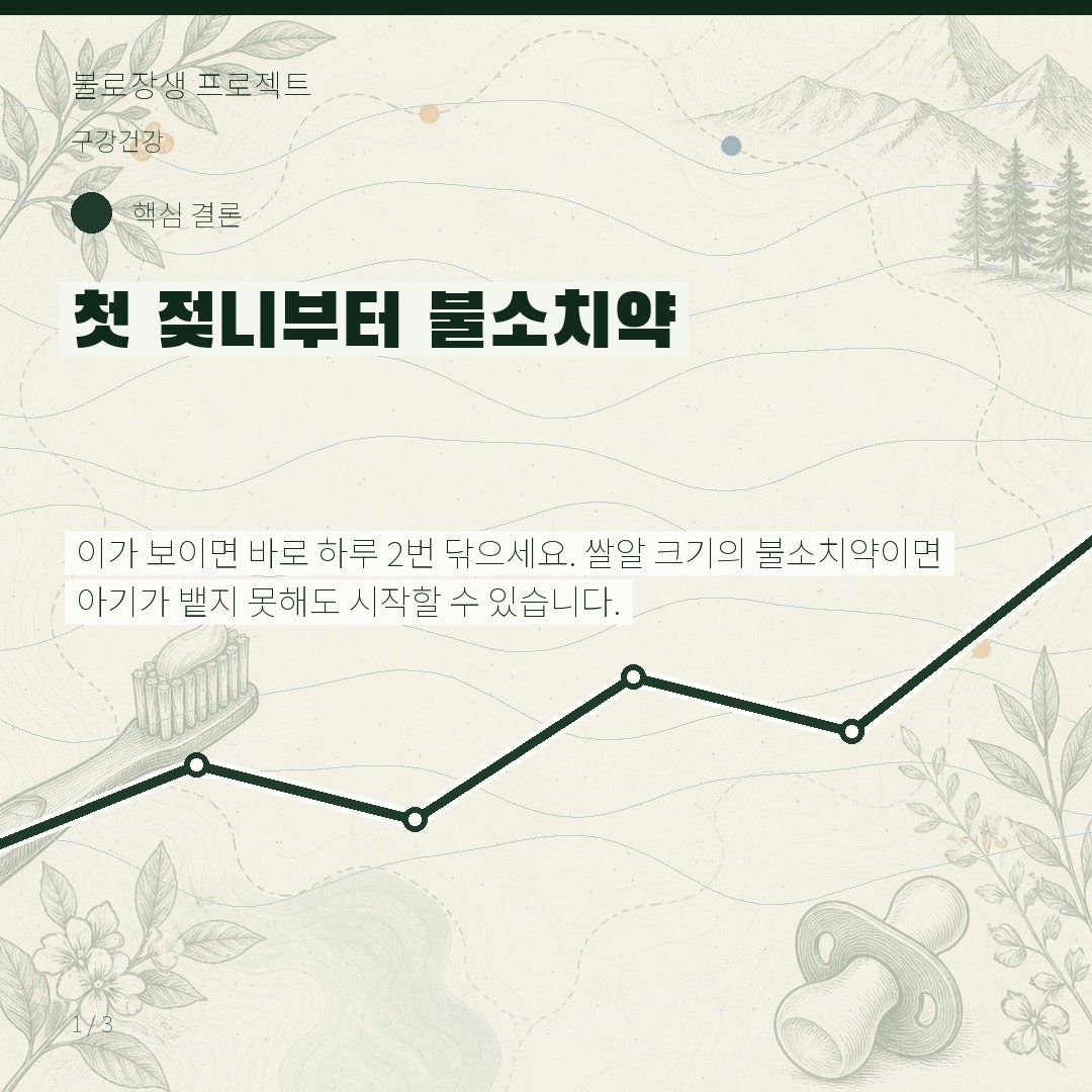 첫 젖니부터 불소치약
