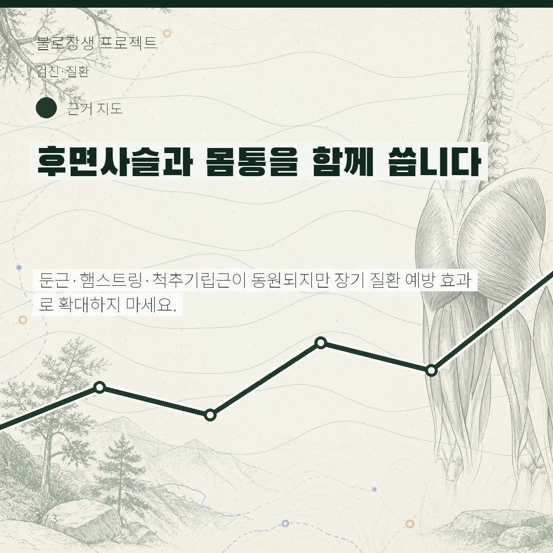 후면사슬과 몸통을 함께 씁니다