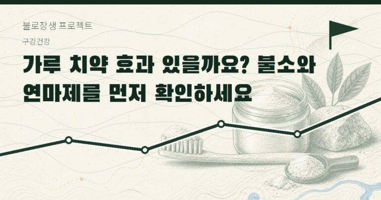 가루 치약 효과 있을까요? 불소와 연마제를 먼저 확인하세요